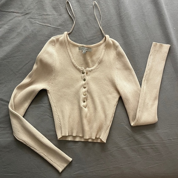 LOVETREE ribbed crop top🧡 - Picture 1 of 3